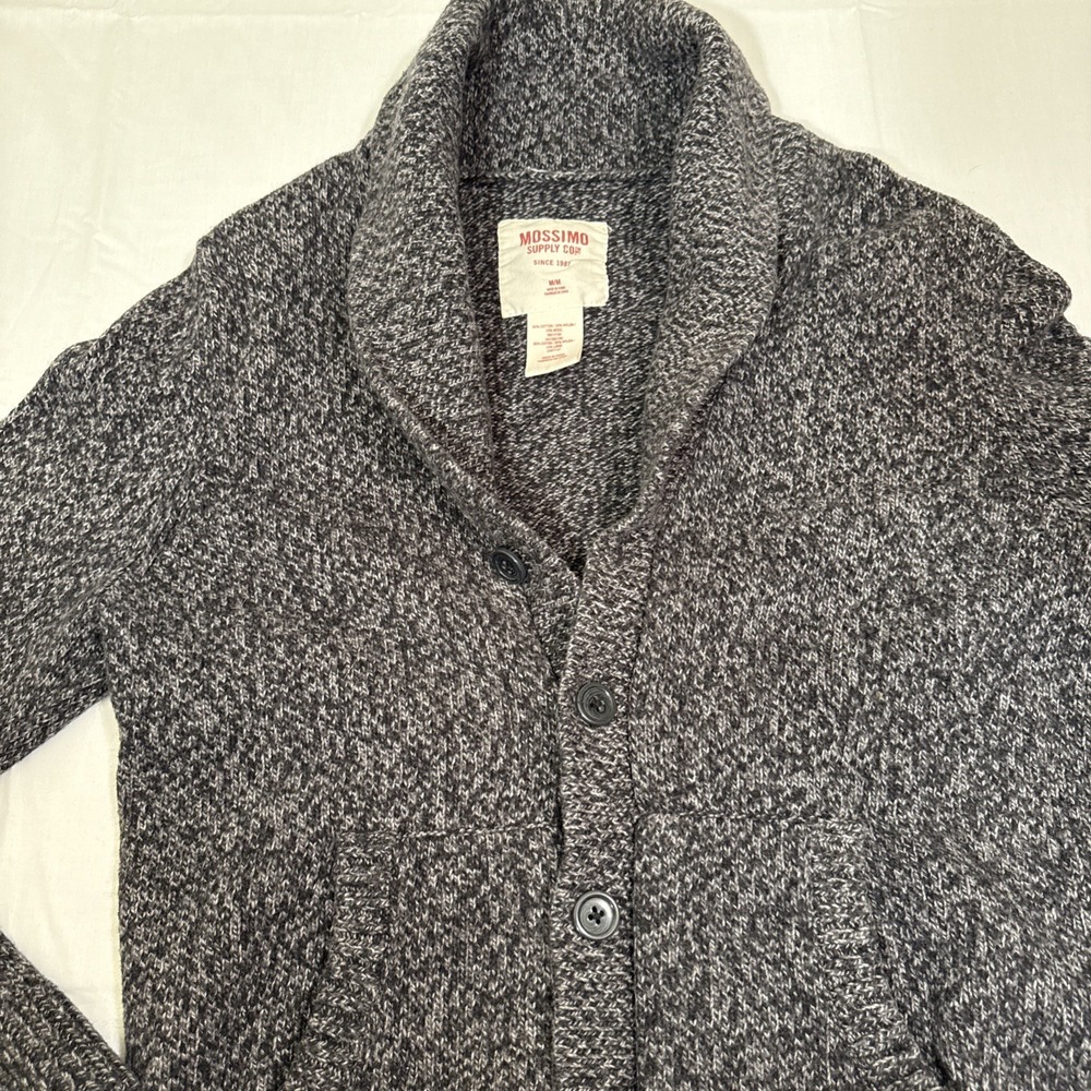 SWEATER  Women MEDIIUM Jacket‎  Brown Button Up Wool Blend Collared